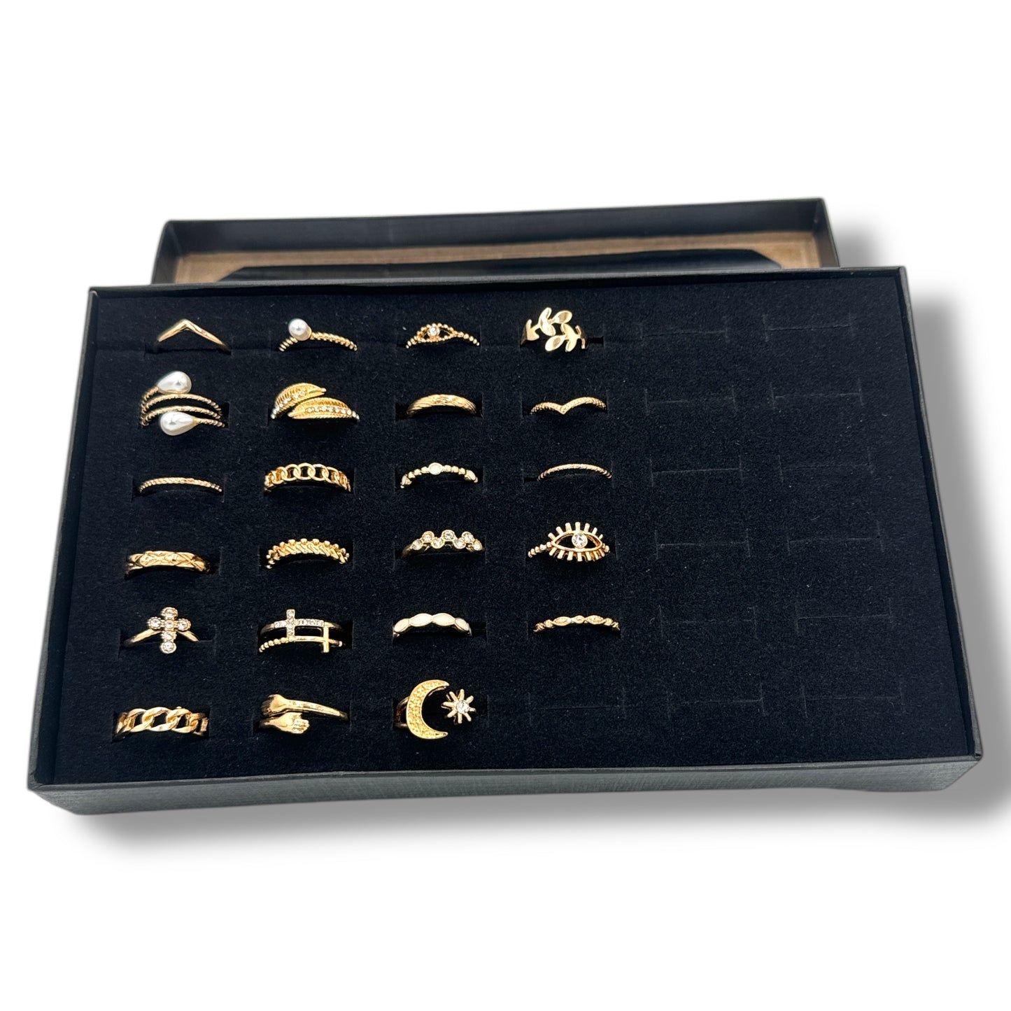 Kinky Pleasure - AX113 - Ring Set 23 Rings In Gold Or Silver - In Display Box