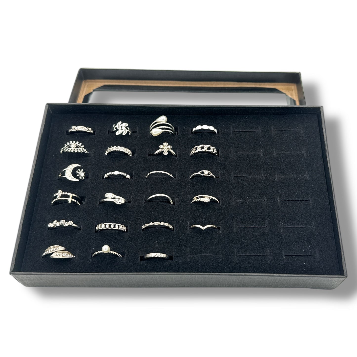 Kinky Pleasure - AX113 - Ring Set 23 Rings In Gold Or Silver - In Display Box