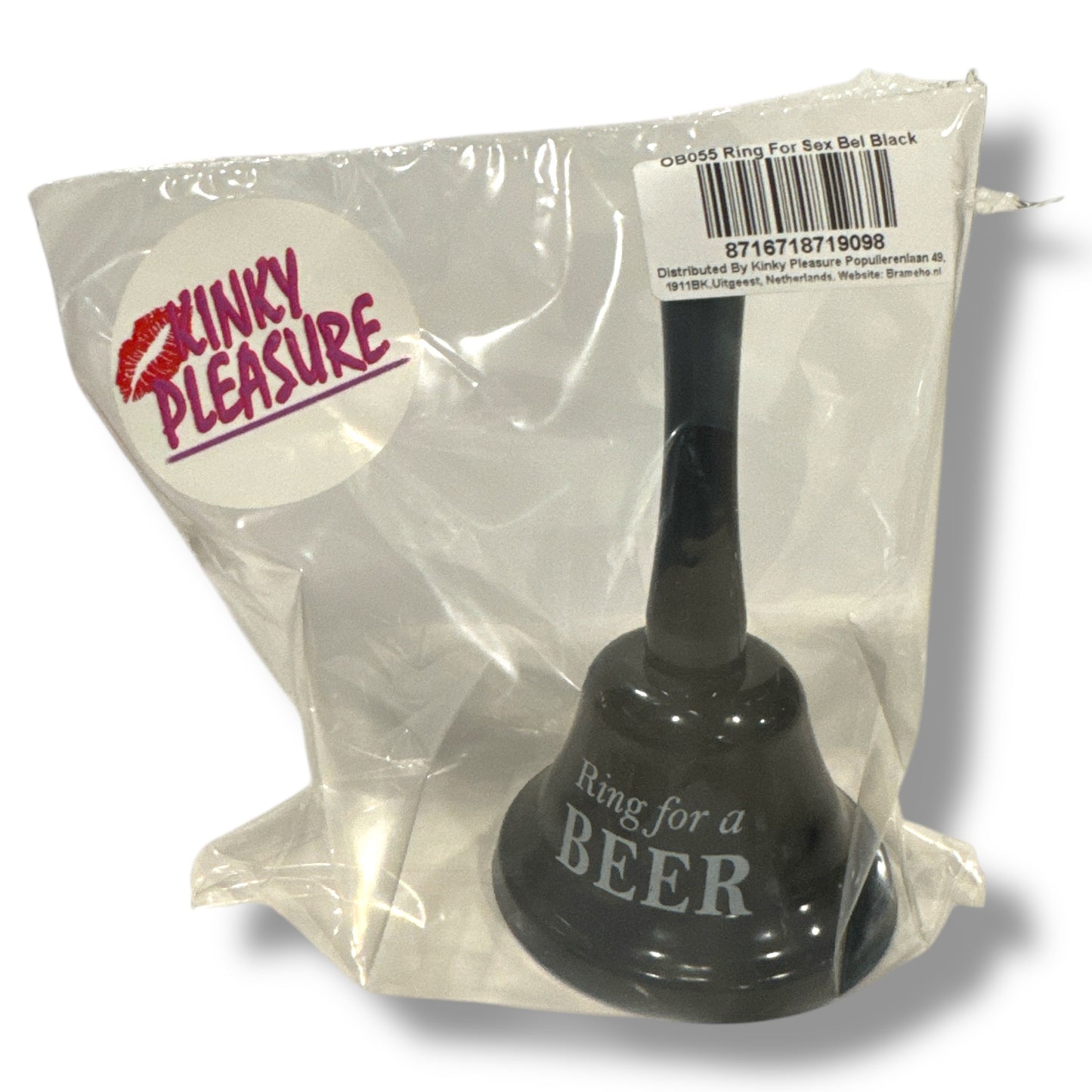 Kinky Pleasure - OB055 - 'Ring For Sex' Bell XL – 13 x 7 cm - 5 Colours