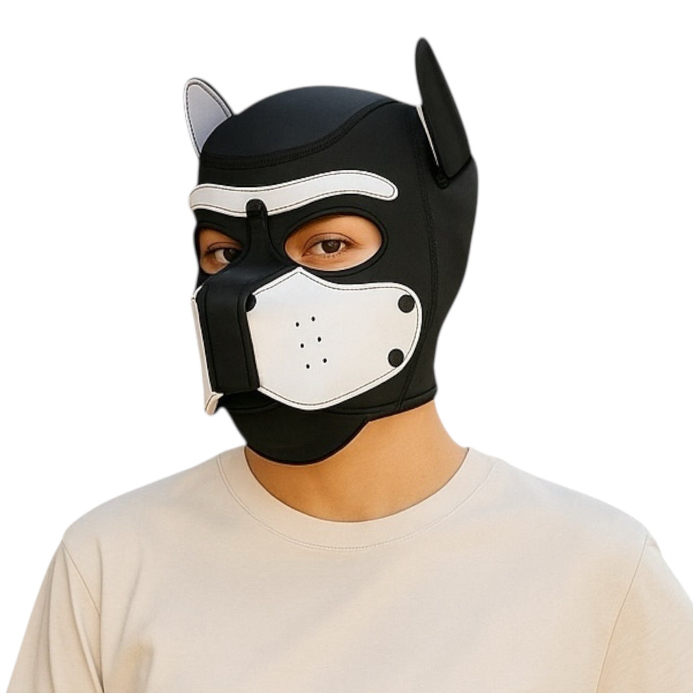 Kinky Pleasure - T220 - Puppy Play - Dog Mask - White