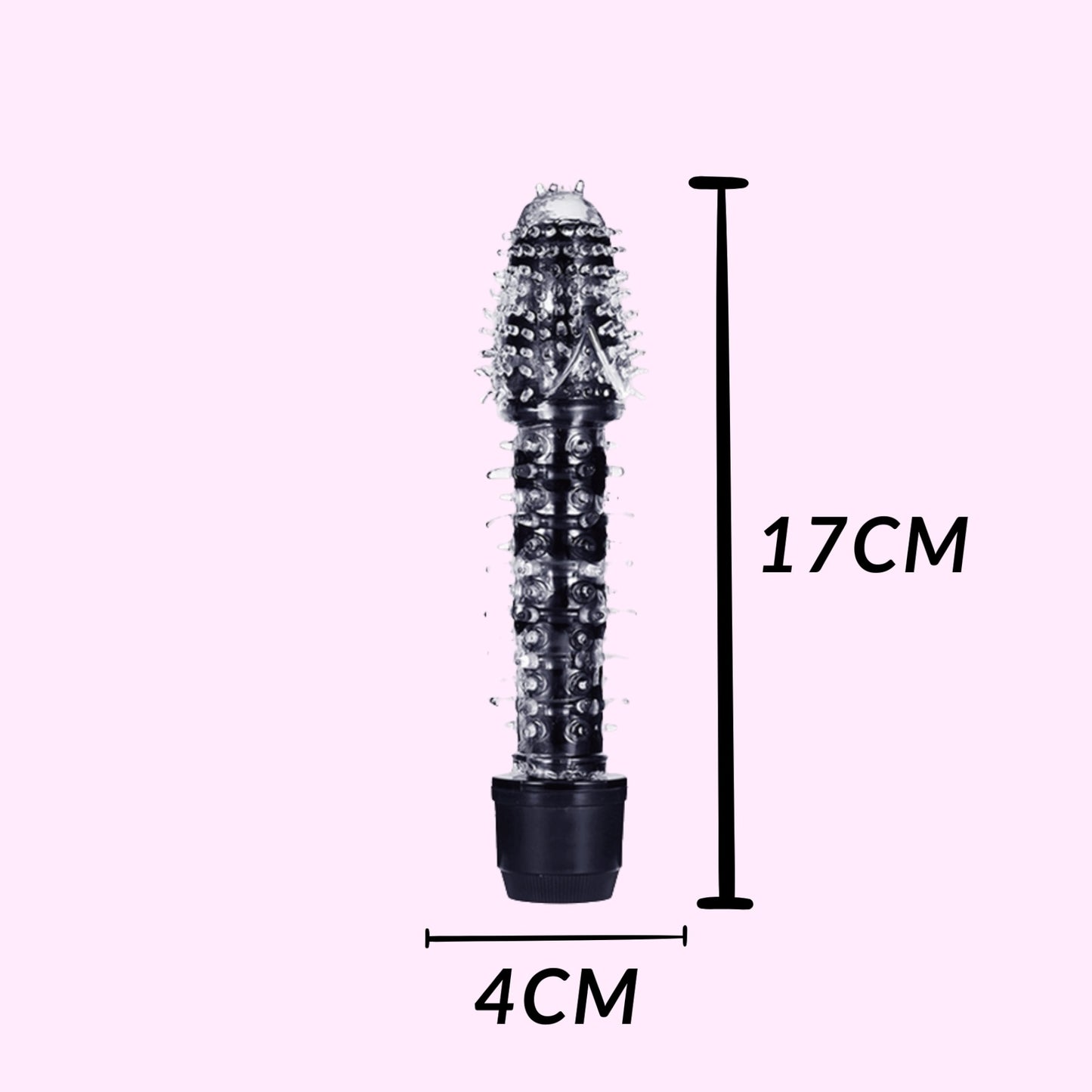 Weekdeal - Power Escorts - BR76 - Drill King - Studded Vibrator - 5x purple 5x black - Bundle of 10 for €20,-