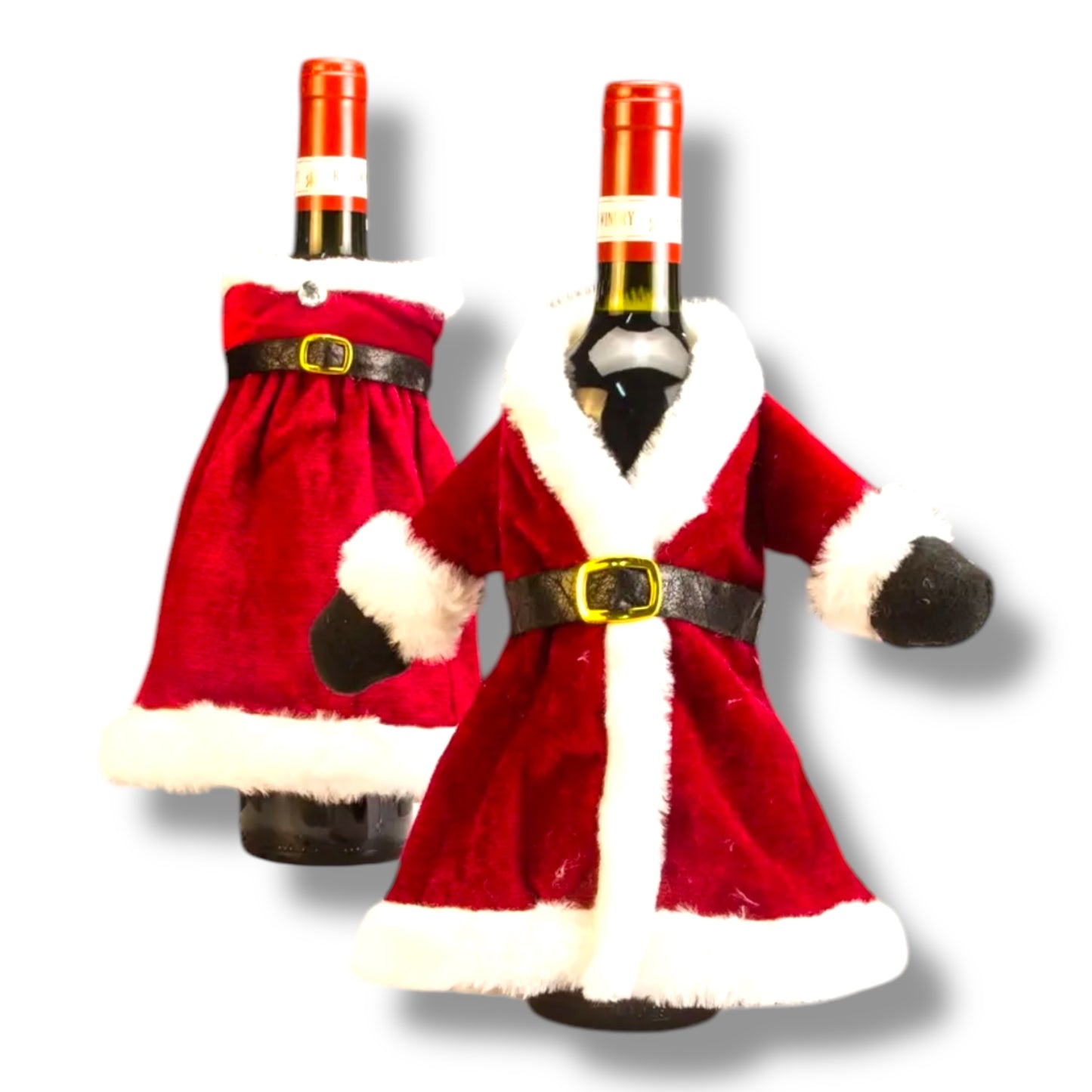 Kinky Pleasure - T156 - Wine Bottle Jackets Christmas Style Man or Woman