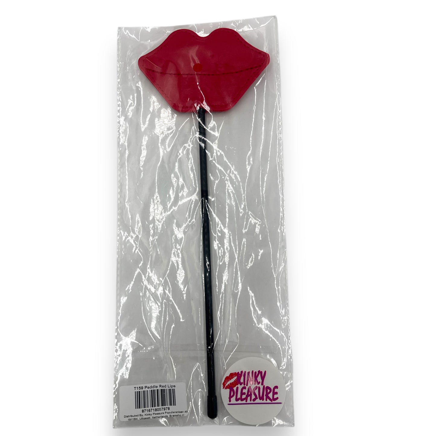 Kinky Pleasure - T159 - Kinky Lips Paddle Red - Fetish Power