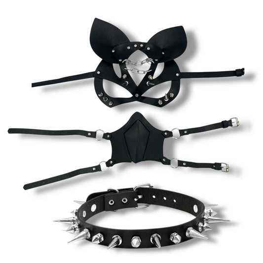 Kinky Pleasure - T162 - Roleplay Mask Set 3 Pieces