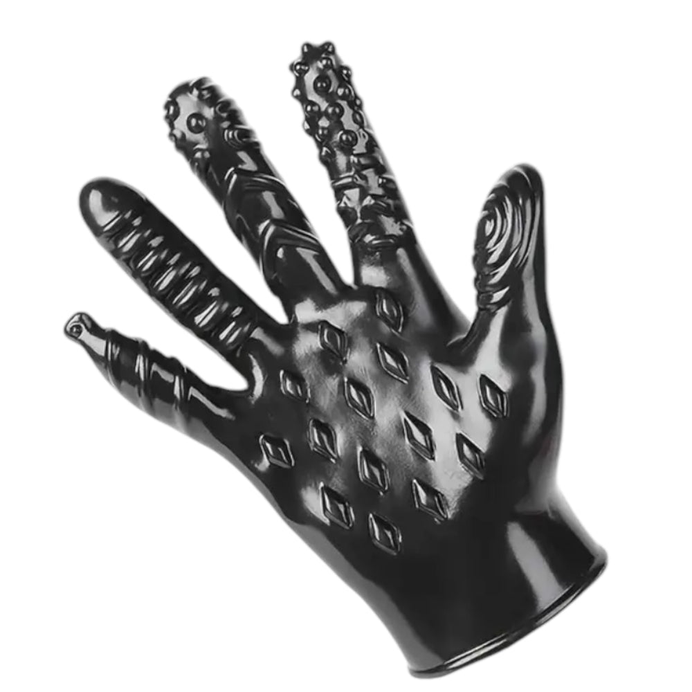 Kinky Pleasure - T163 - Finger Glove 2 Colours - 5 Different Styles in 1 Hand
