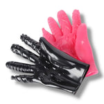 Kinky Pleasure - T163 - Finger Glove 2 Colours - 5 Different Styles in 1 Hand