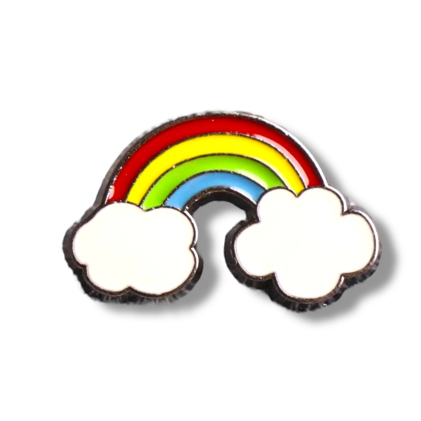 Kinky Pleasure - KPB003 - Badge / Pin - Rainbow Clouds - 1,5x2,5cm