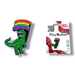 Kinky Pleasure - KPB002 - Badge / Pin - DINO - 3.3x2.5cm