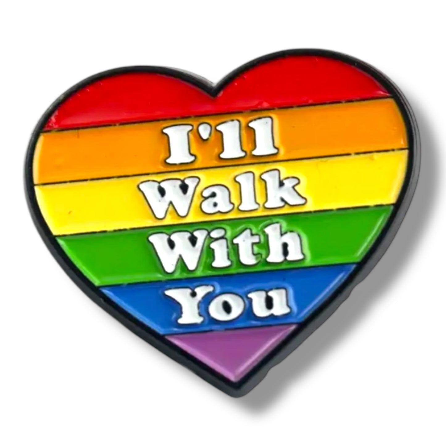 Kinky Pleasure - KPB016 - Badge / Pin - Heart I Walk With You - 2,5x3cm