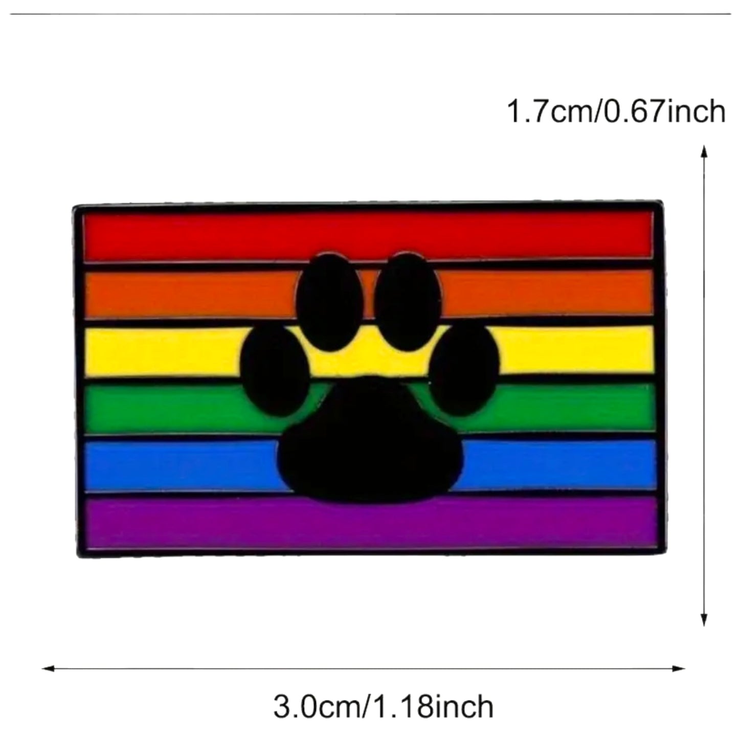 Kinky Pleasure - KPB020 - Badge / Pin - Plate Doggy - 1,7x3,0cm