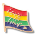 Kinky Pleasure - KPB032 - Badge / Pin - Flag Love Is Love