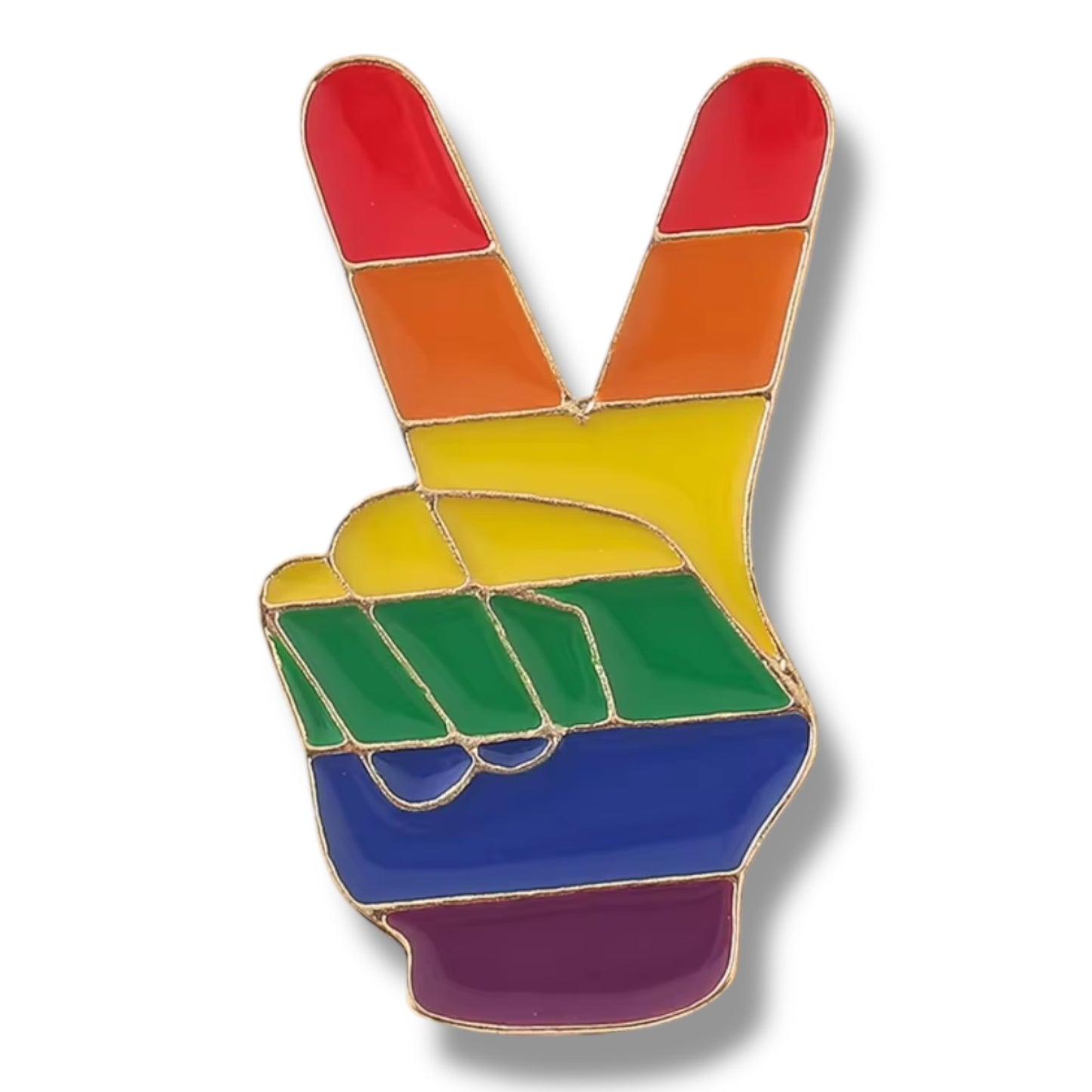 Kinky Pleasure - KPB033 - Badge / Pin - Hands Peace - 3,3x2,0cm