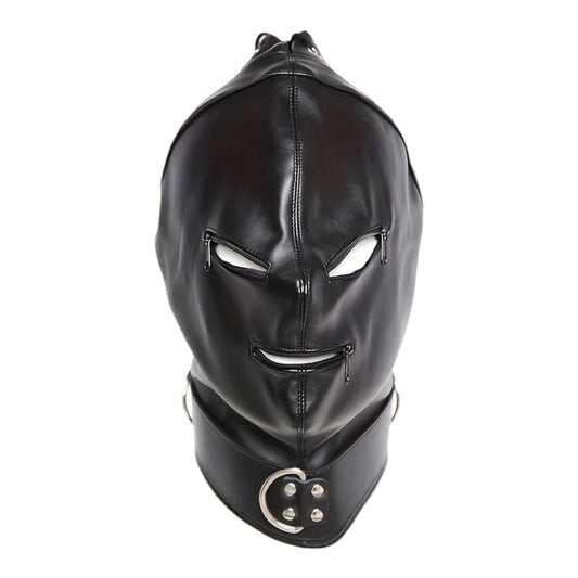 Kinky Pleasure - T228 - BDSM Play - Open & Closed SM Mask – Black