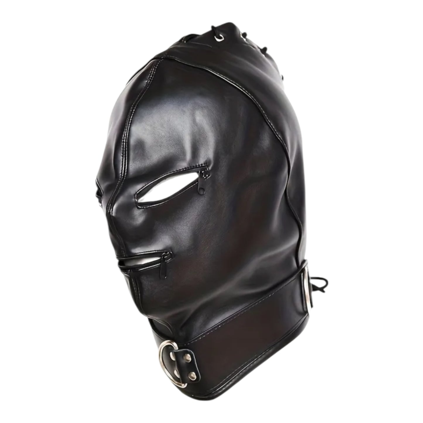 Kinky Pleasure - T228 - BDSM Play - Open & Closed SM Mask – Black