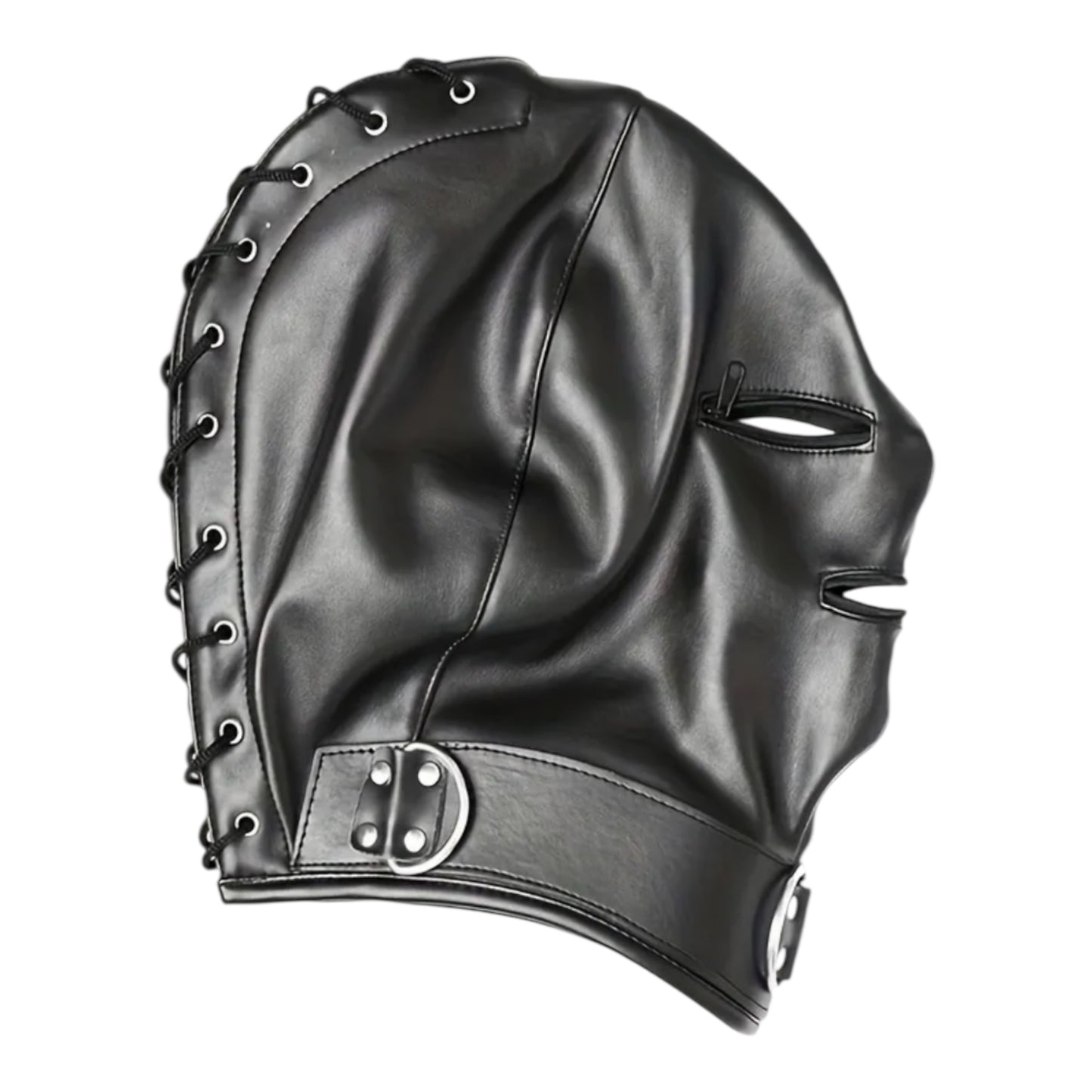 Kinky Pleasure - T228 - BDSM Play - Open & Closed SM Mask – Black