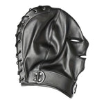 Kinky Pleasure - T228 - BDSM Play - Open & Closed SM Mask – Black