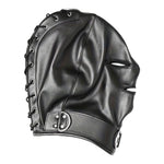 Kinky Pleasure - T228 - BDSM Play - Open & Closed SM Mask – Black