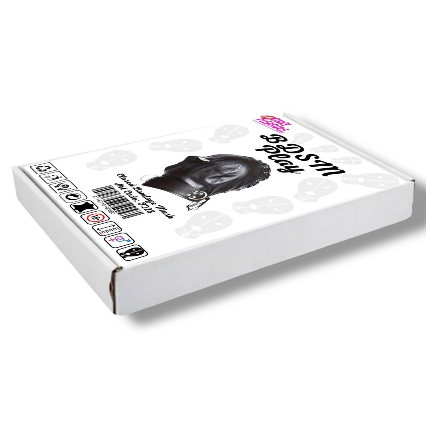 Kinky Pleasure - T228 - BDSM Play - Open & Closed SM Mask – Black