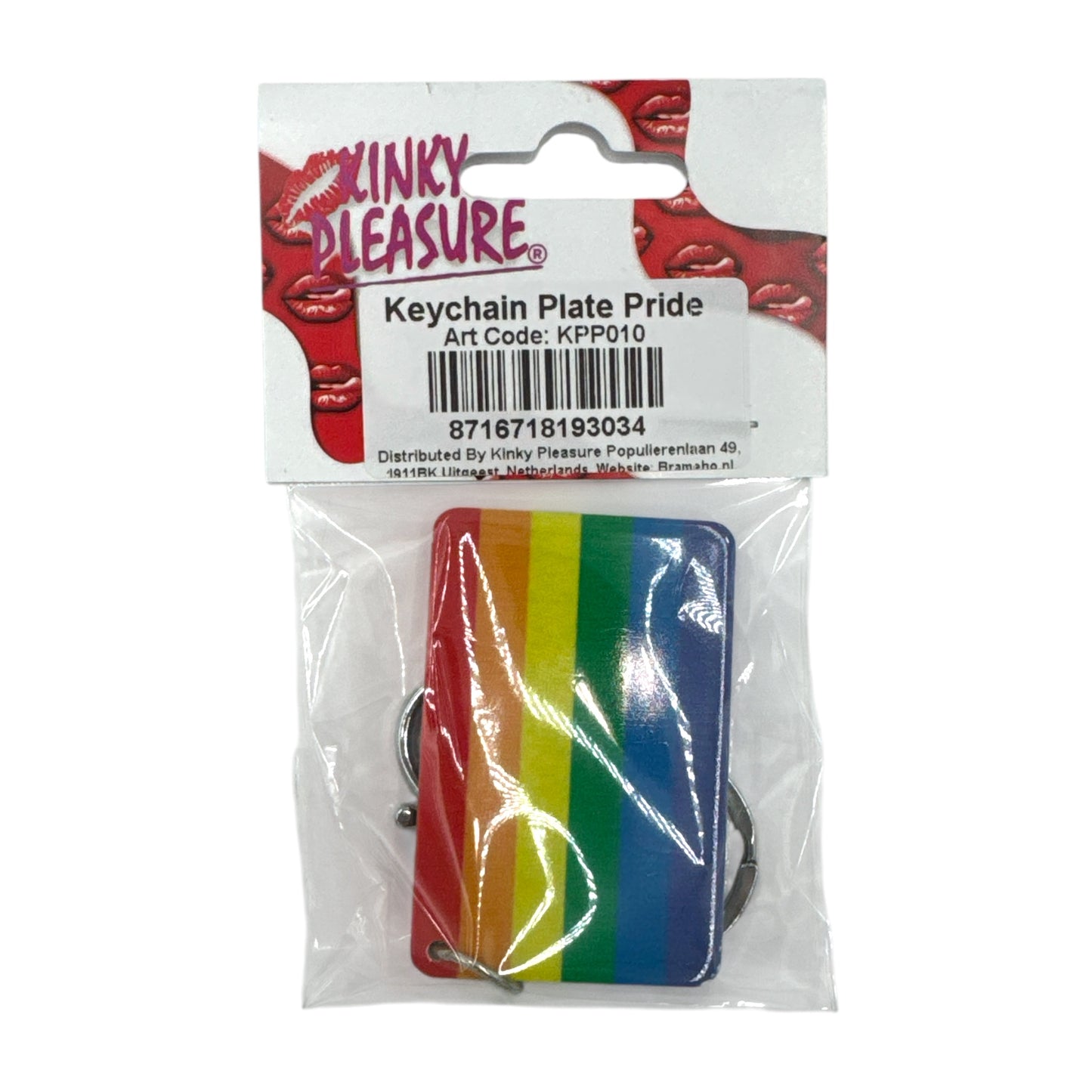 Kinky Pleasure - KPP010 - Pride - Keychain - Rainbow Plate