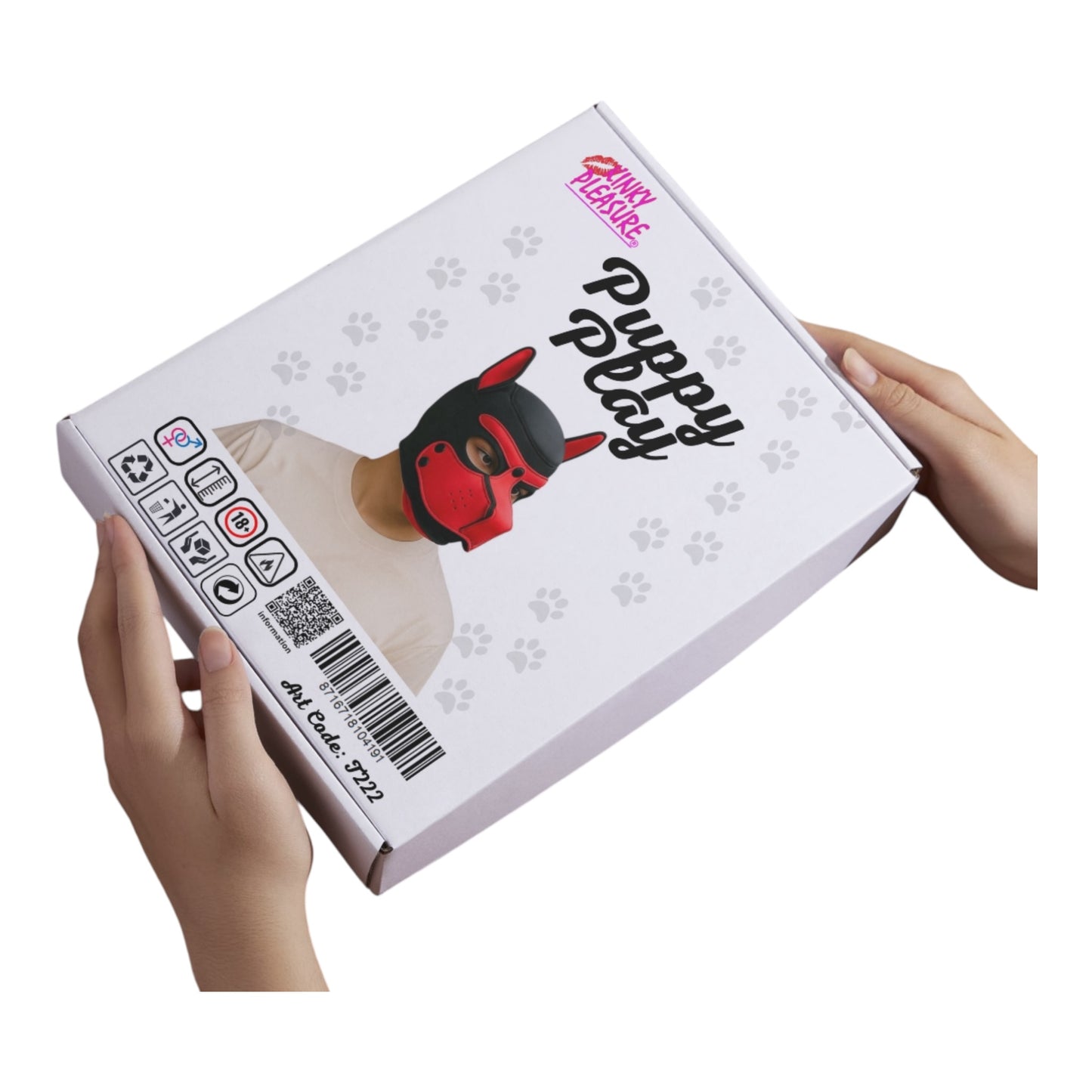 Kinky Pleasure - T222 - BDSM - Dog Mask - Red