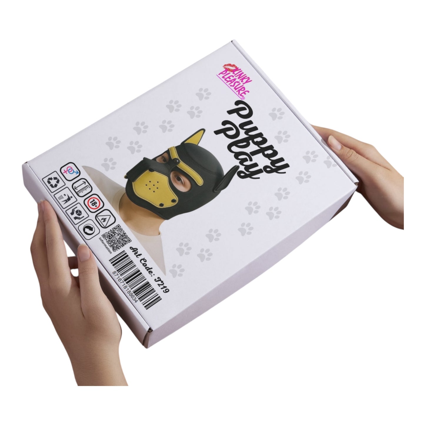 Kinky Pleasure - T219 - Puppy Play - Dog Mask - Yellow