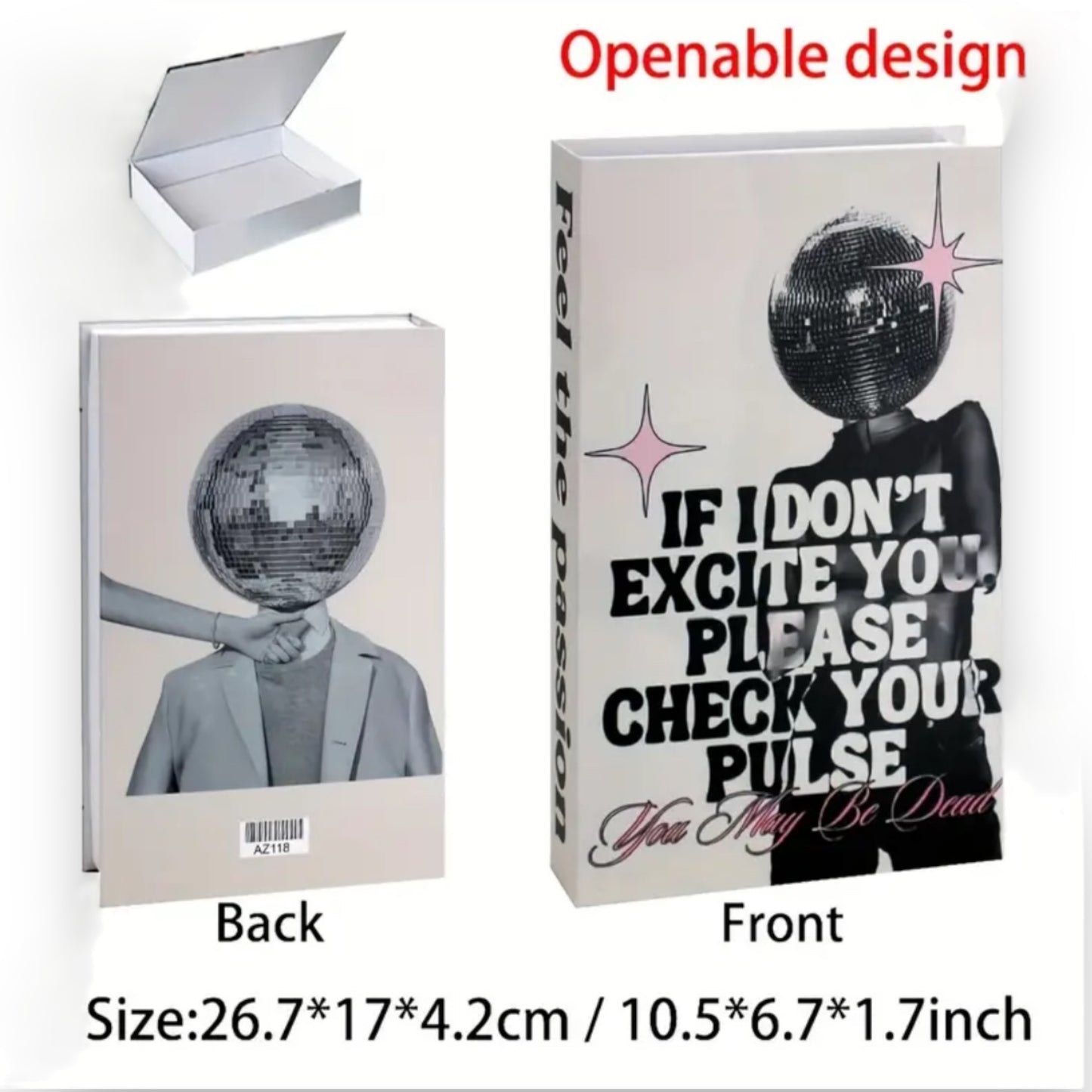 Kinky Pleasure - T127 -  Fake Book with Storage Space Inside - 8 Models - 26.7x17x4.2cm