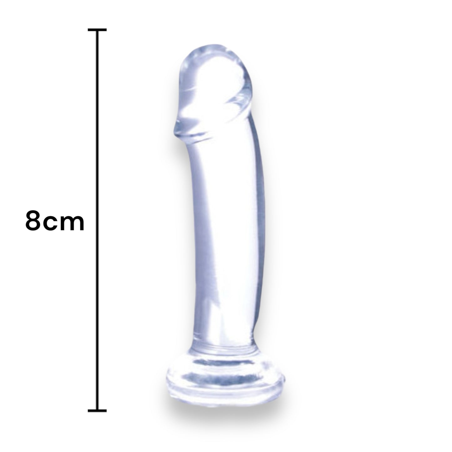 Trendy Deals - TD27142 - Ice Crystals 8cm/3Inch Transparante Dildo