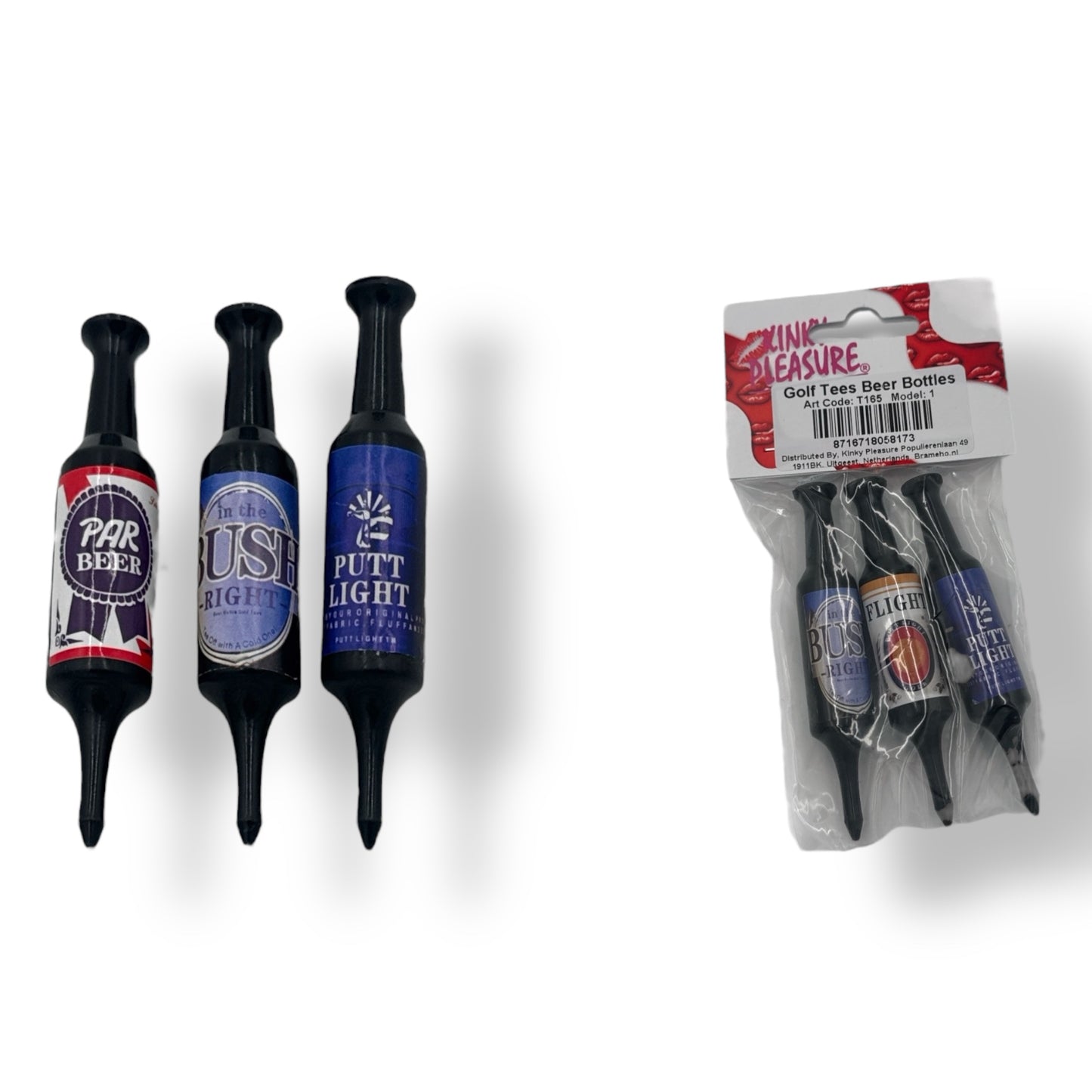 Kinky Pleasure - T165 - Golf Tees Beer 3 Pieces - 2 Models