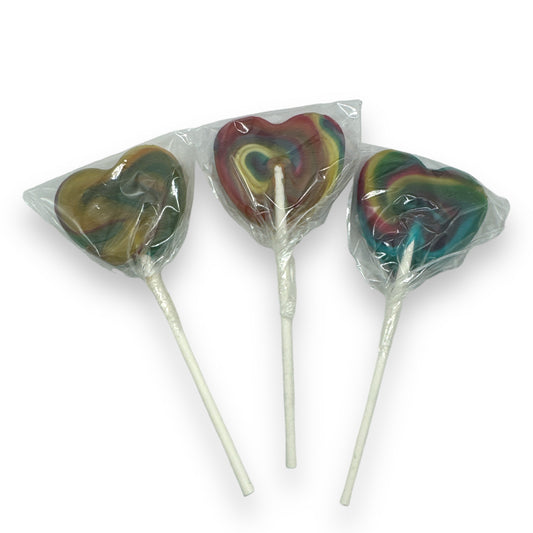 Kinky Pleasure - AC137 - Candy - Lolly Heart - Rainbow