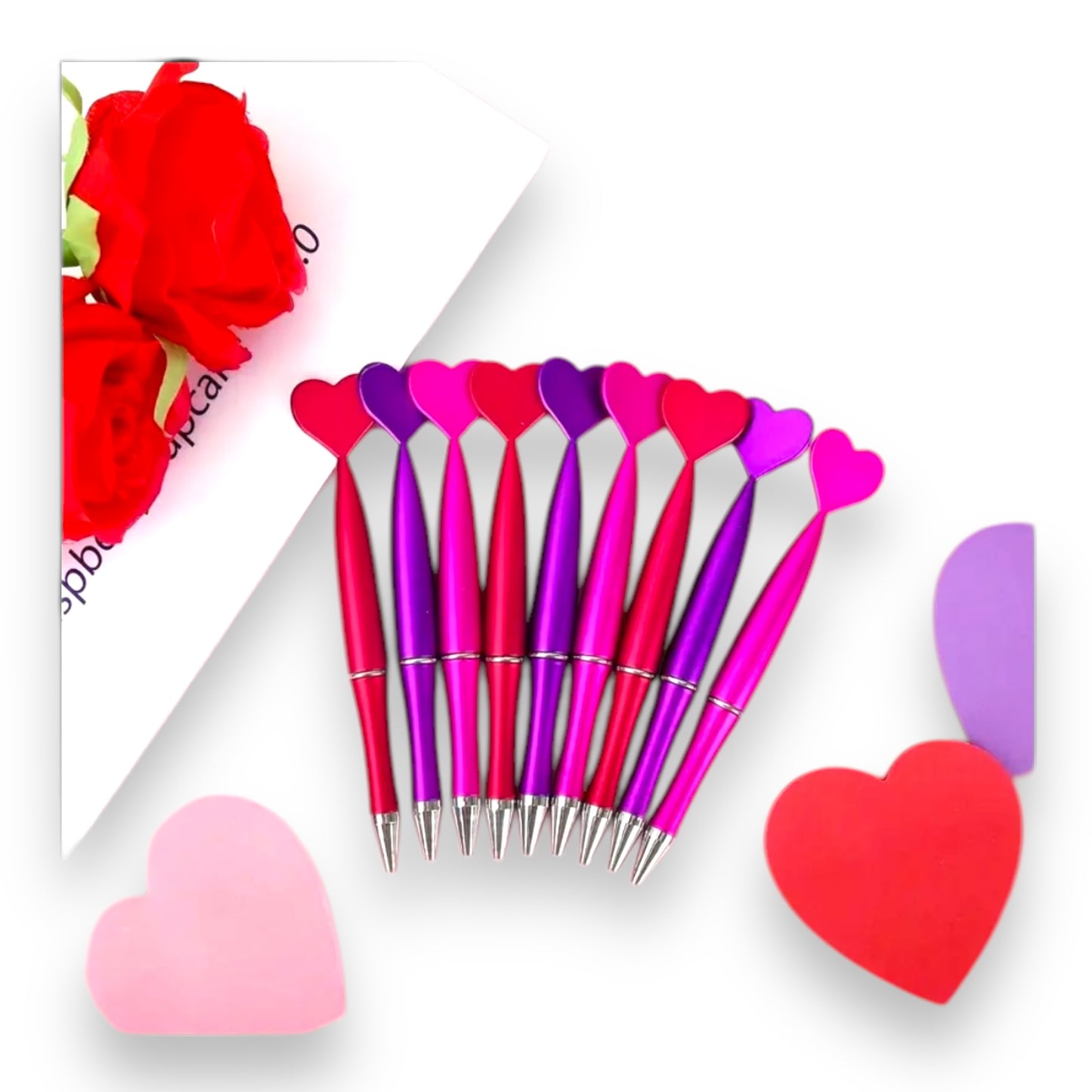 Kinky Pleasure - T138 - Heart Ballpoint Pens - Ca. 14cm - 3 Pieces