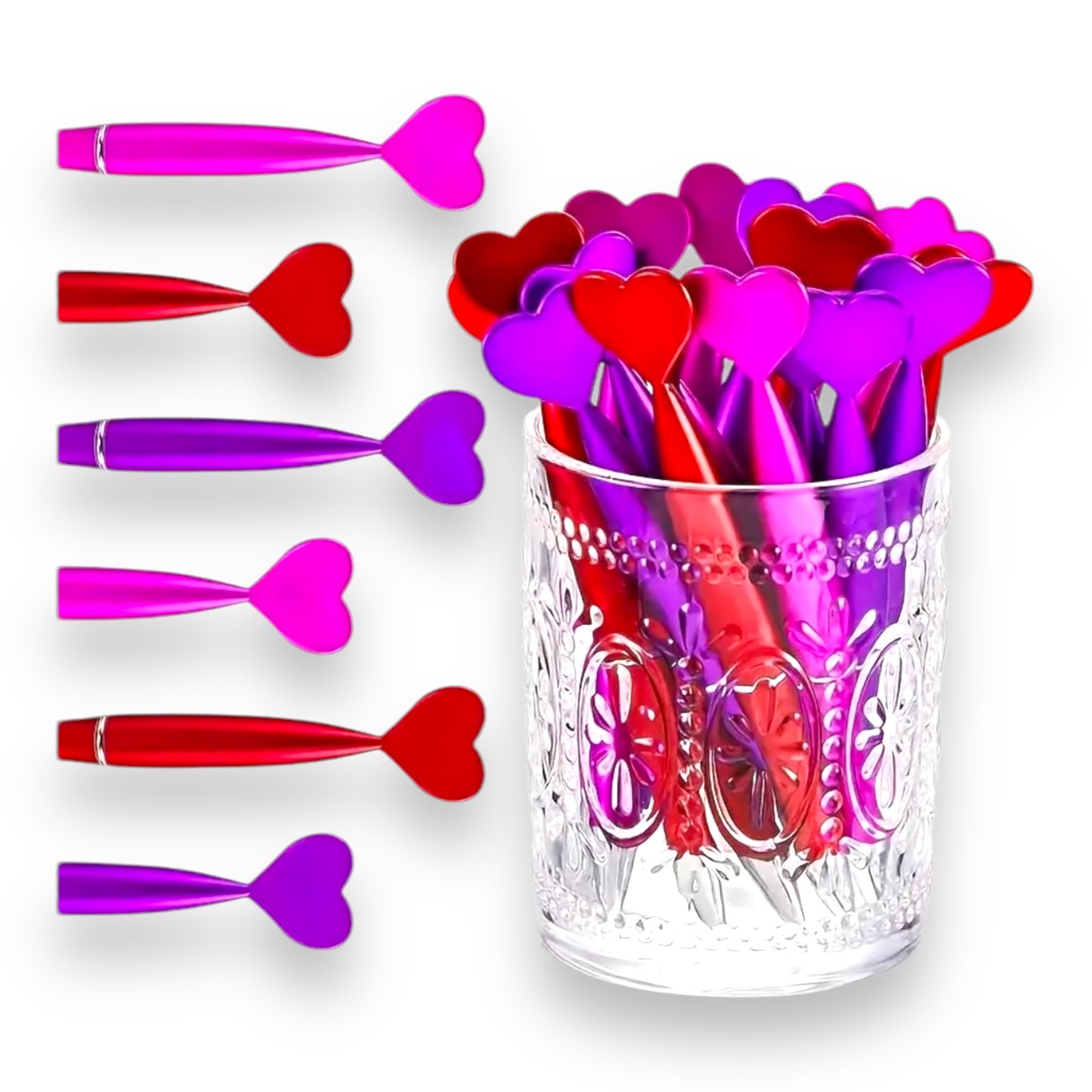 Kinky Pleasure - T138 - Heart Ballpoint Pens - Ca. 14cm - 3 Pieces