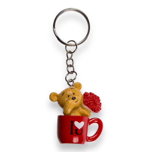 Kinky Pleasure - KPK050 - Keychain - Bear I Love You Flowers