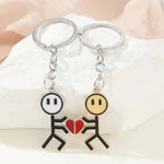 Kinky Pleasure - KPK059 - Keychain - Couple Making Heart - 1 Pair