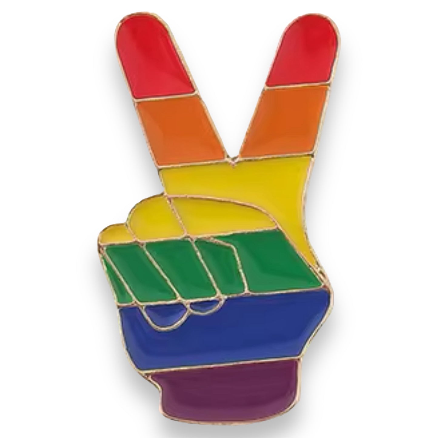Kinky Pleasure - KPB033 - Badge / Pin - Hands Peace - 3,3x2,0cm