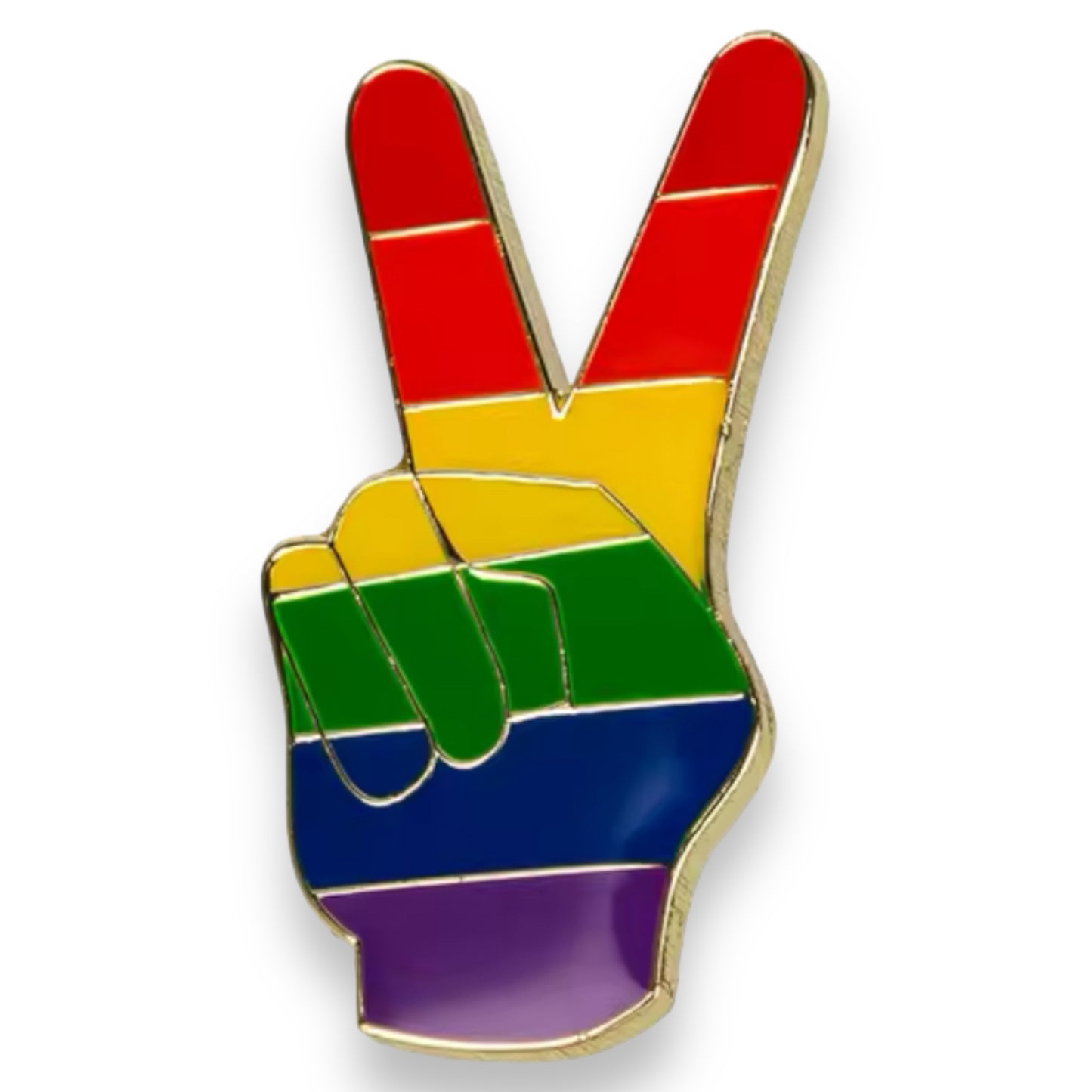 Kinky Pleasure - KPB033 - Badge / Pin - Hands Peace - 3,3x2,0cm