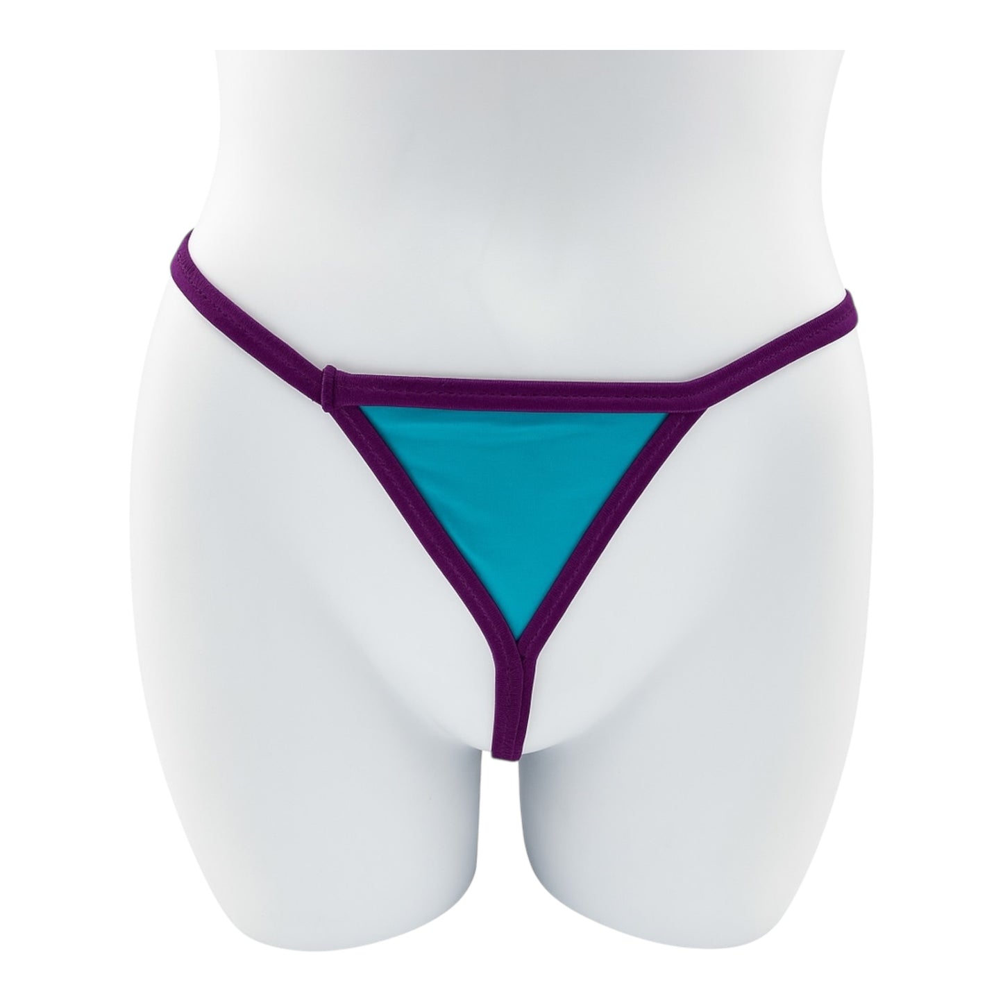 BodyQ - Male Lingerie – Thong Blue Purple - Size XS, S, M, L