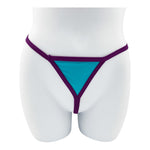 BodyQ - Male Lingerie – Thong Blue Purple - Size XS, S, M, L