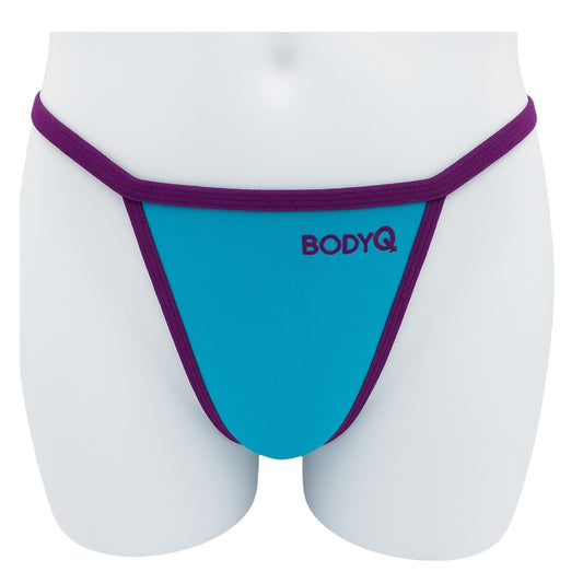 BodyQ - Male Lingerie – Thong Blue Purple - Size XS, S, M, L
