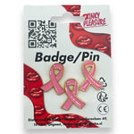 Kinky Pleasure - T060 - Breast Cancer Awareness Pink Ribbon Pin/Button