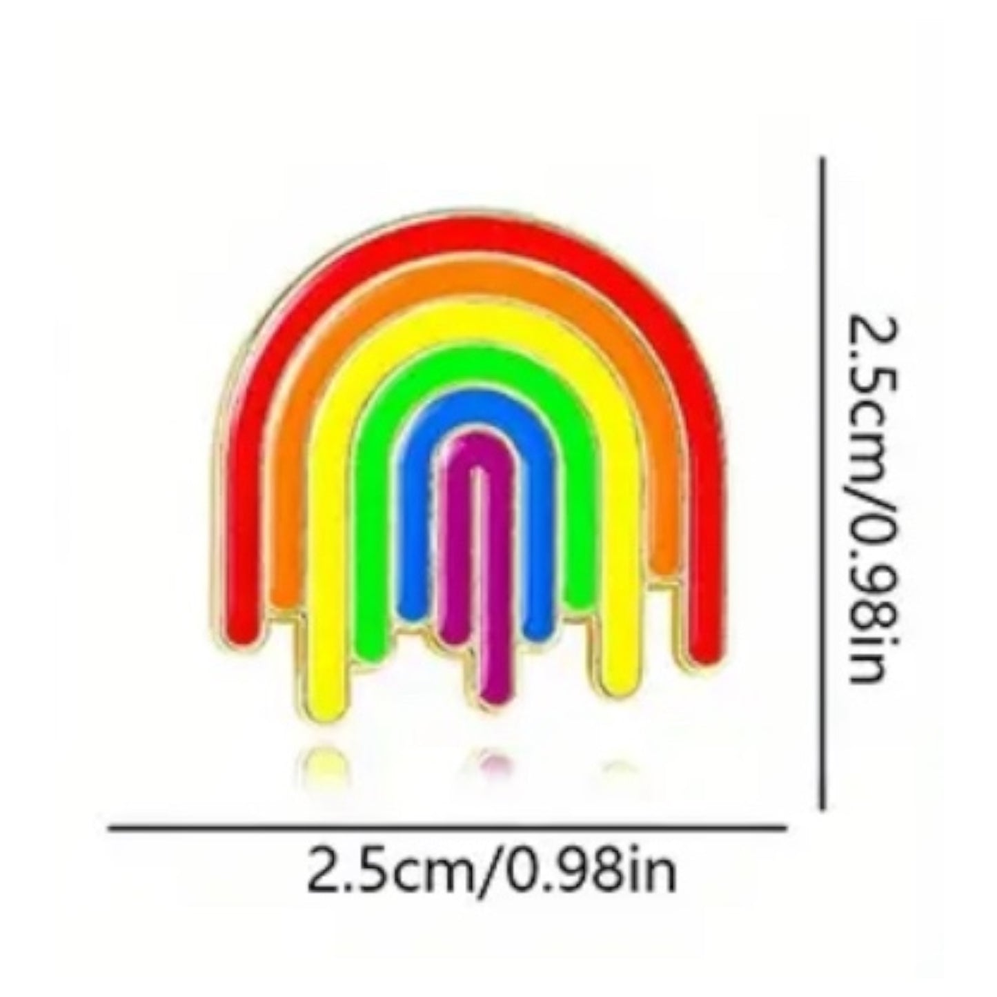 Kinky Pleasure - KPB048 - Badge / Pin - Dripping Rainbow