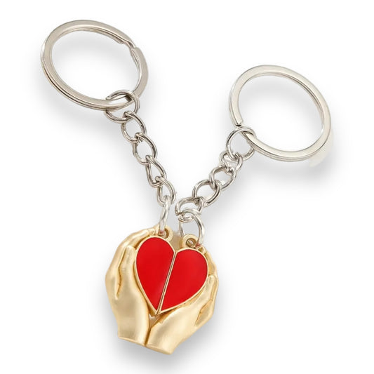 Kinky Pleasure - KPK058 - Keychain - Hand Making Heart For Couple - 1 Pair