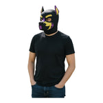 Kinky Pleasure – KPPP007 – Puppy Play Dog Mask - Deluxe  –  Purple/Yellow