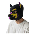 Kinky Pleasure – KPPP007 – Puppy Play Dog Mask - Deluxe  –  Purple/Yellow