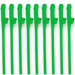 Kinky Pleasure - KP007 - Penis Straws - 10pcs - Green - New Package