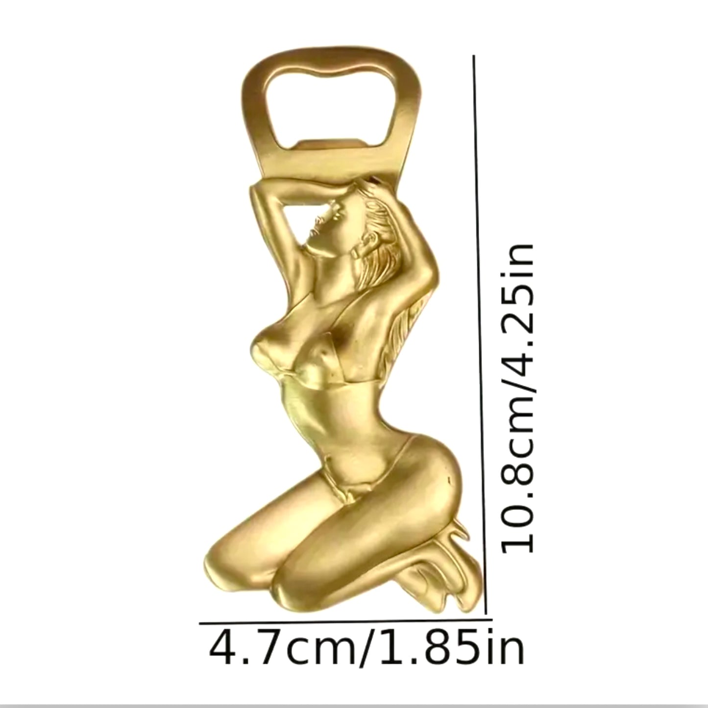 Kinky Pleasure - T091 - Sexy Woman Opener - 4.7 x 10.80cm - Gold