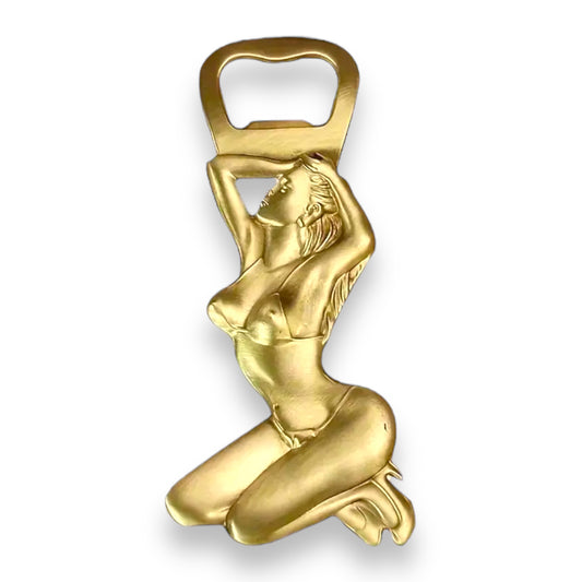 Kinky Pleasure - T091 - Sexy Woman Opener - 4.7 x 10.80cm - Gold