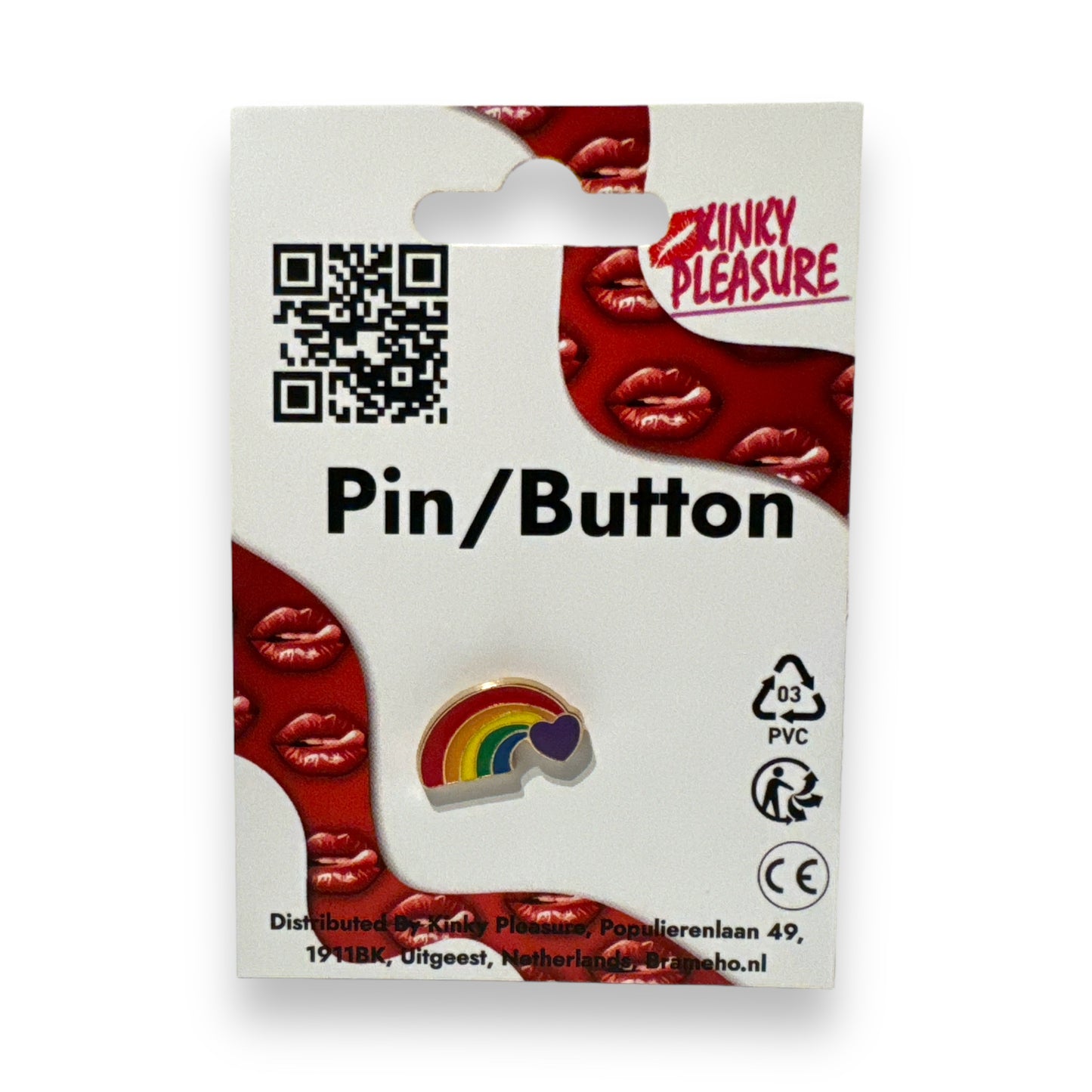 Kinky Pleasure - B099 - Badges Pin/Button - Rainbow - 8 Models