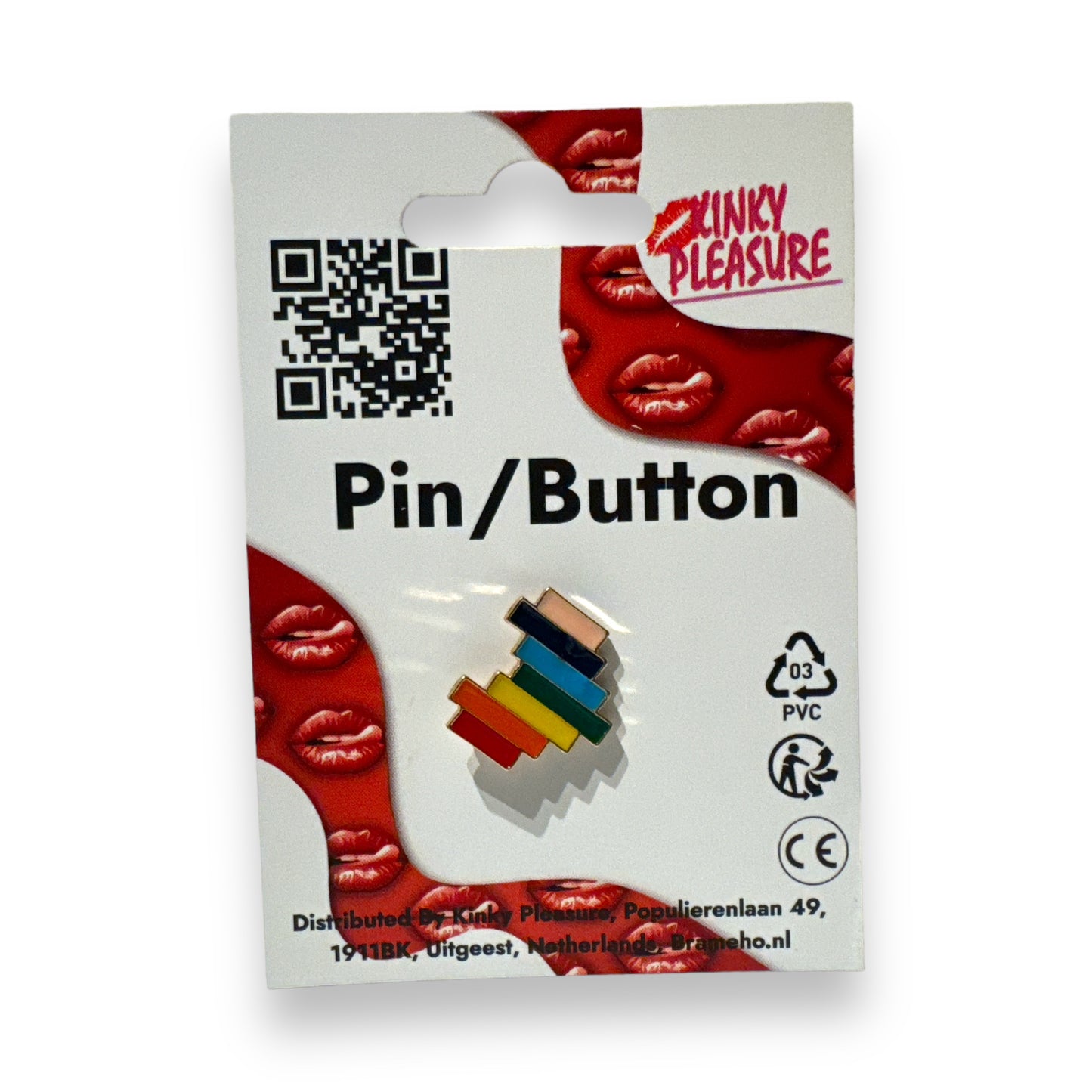 Kinky Pleasure - B099 - Badges Pin/Button - Heart - 8 Models