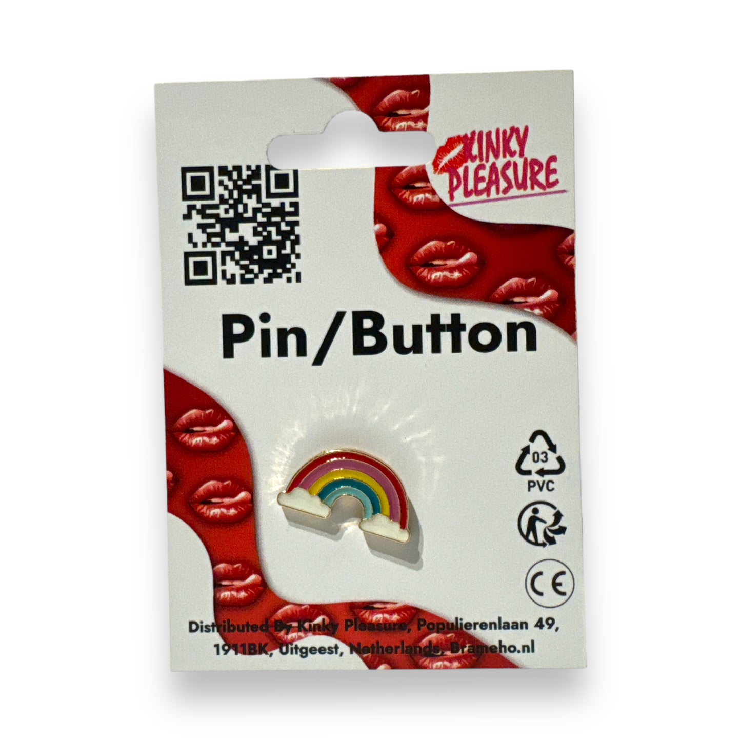 Kinky Pleasure - B099 - Badges Pin/Button - Rainbow - 8 Models