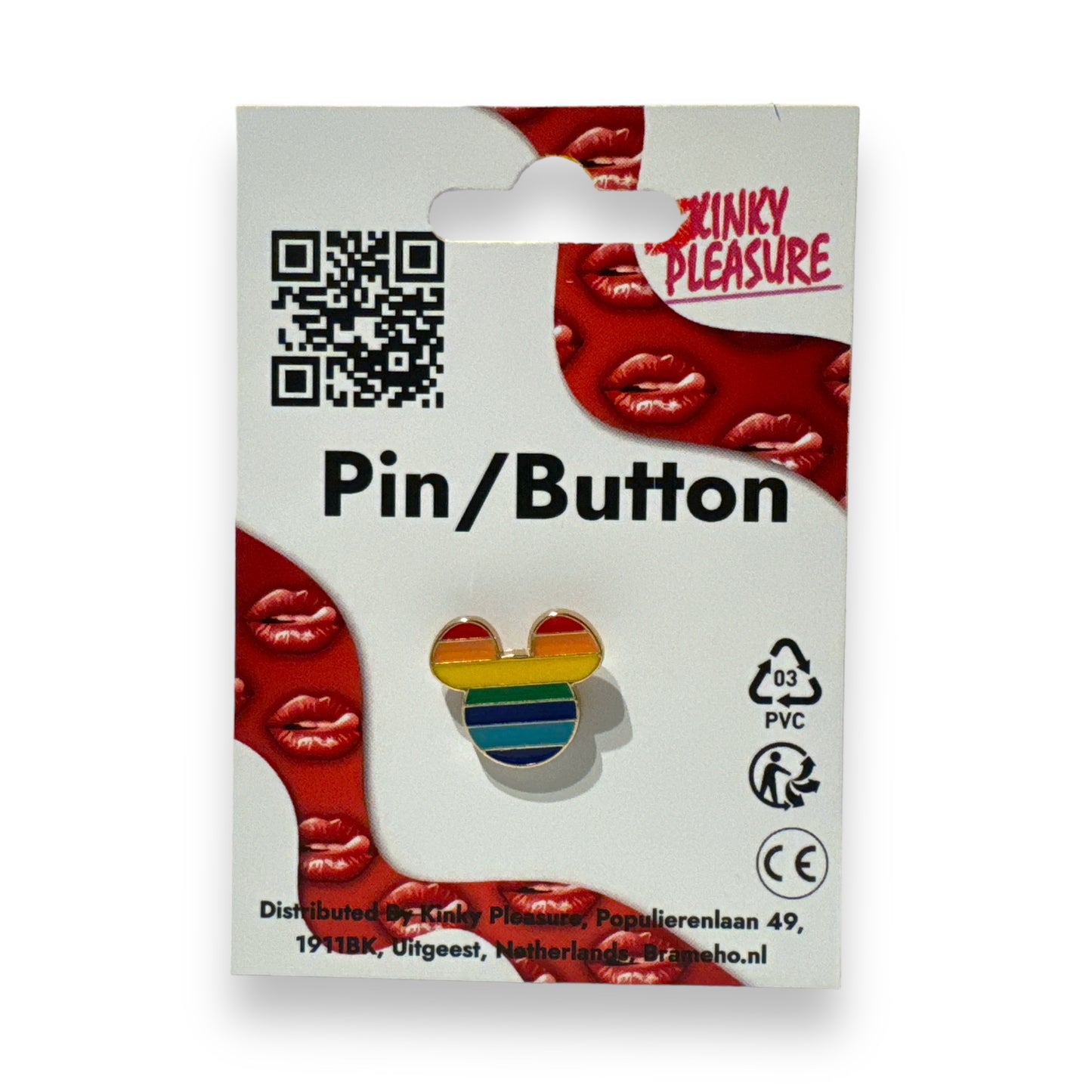 Kinky Pleasure - KPB031 - Badge / Pin - Mouse